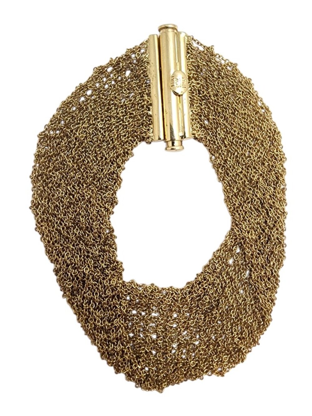 14K Yellow Gold Multi Link Mesh Bracelet #26122